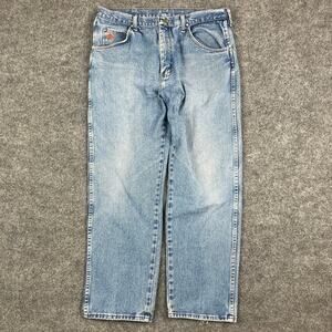 Twenty X Jeans Mens Size 36x30 Light Wash Straight Fit Classic Denim Y2K Baggy